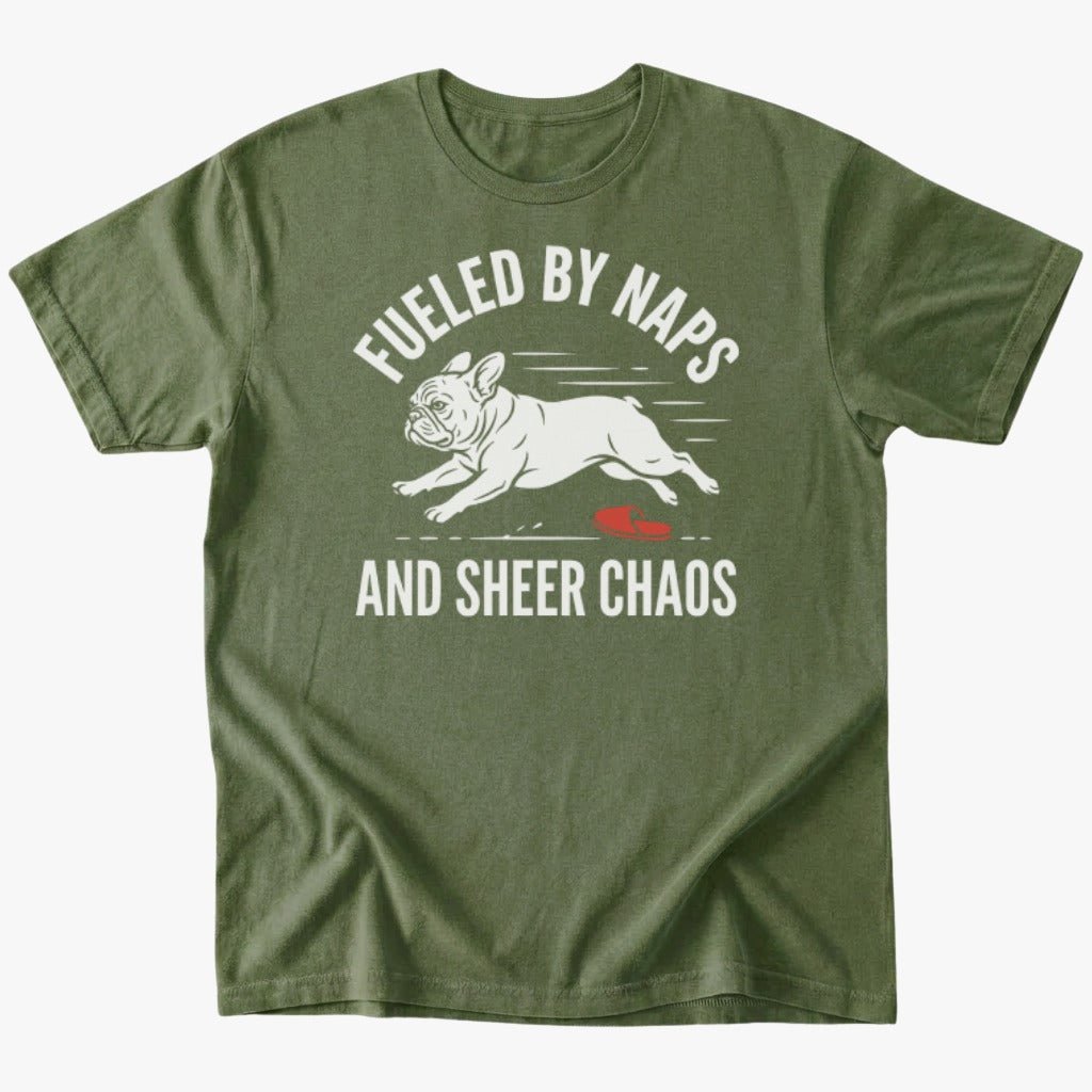 Naps and chaos T-shirt - Military Green - Heartfur