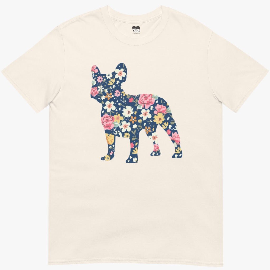 Navy floral frenchie T-Shirt