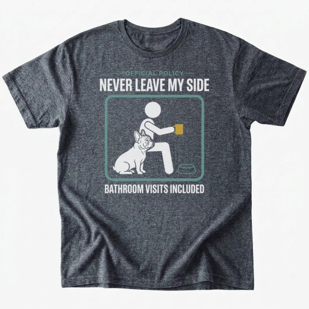 Never leave my side T-shirt - Dark Heather - Heartfur