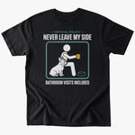 Never leave my side T-shirt - Black - Heartfur