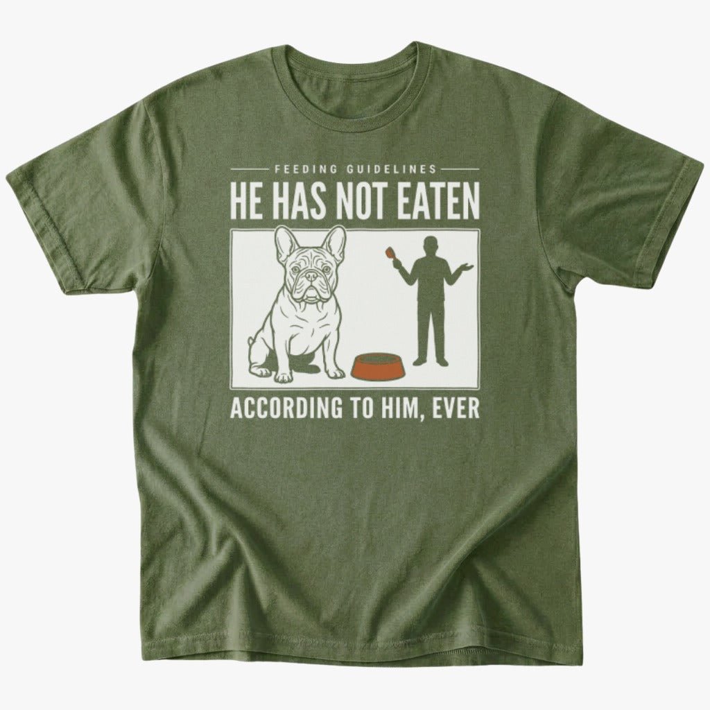 Not eaten T-Shirt - Military Green - Heartfur