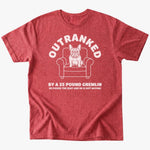 Outranked T-shirt - Heather Red - Heartfur