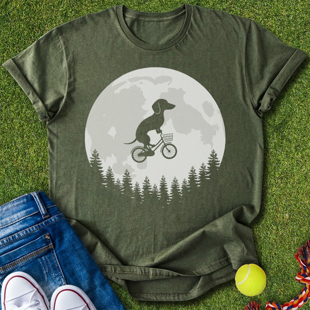 over the moon Doxie T-Shirt - T-Shirt - Heartfur
