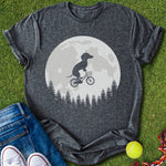 over the moon Doxie T-Shirt - T-Shirt - Heartfur