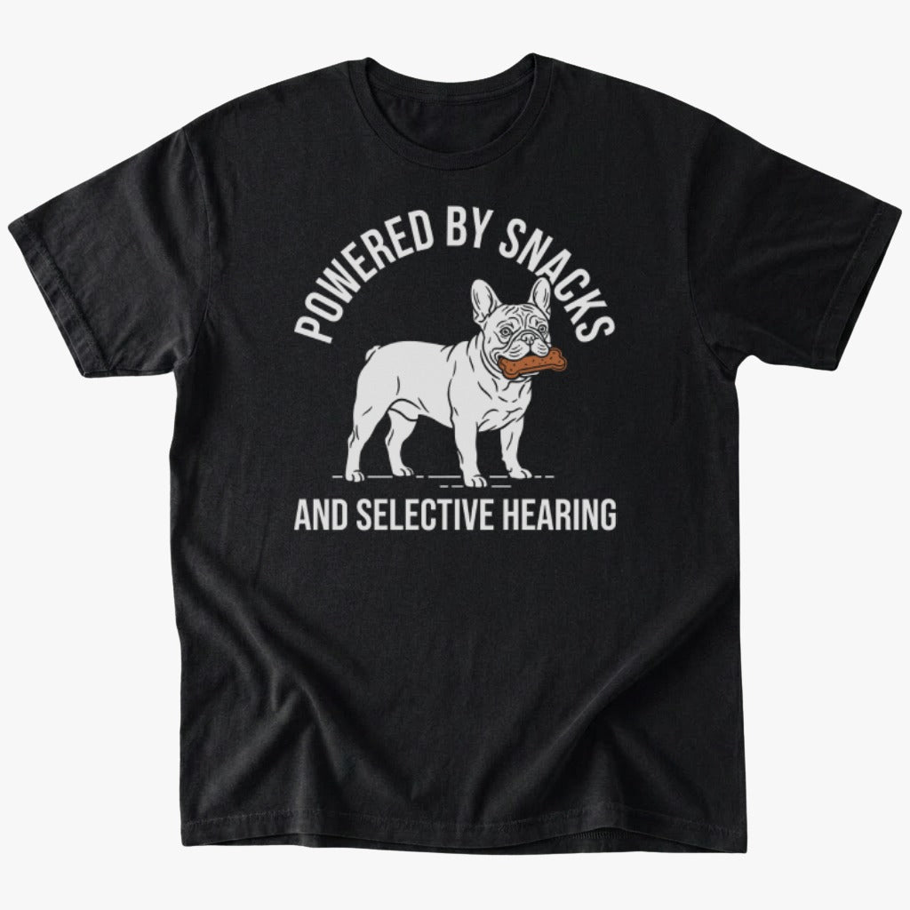 Powered by snacks T-shirt - Black - Heartfur