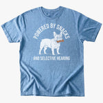 Powered by snacks T-shirt - Heather Indigo - Heartfur