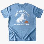 Powered by T-shirt - Heather Indigo - Heartfur
