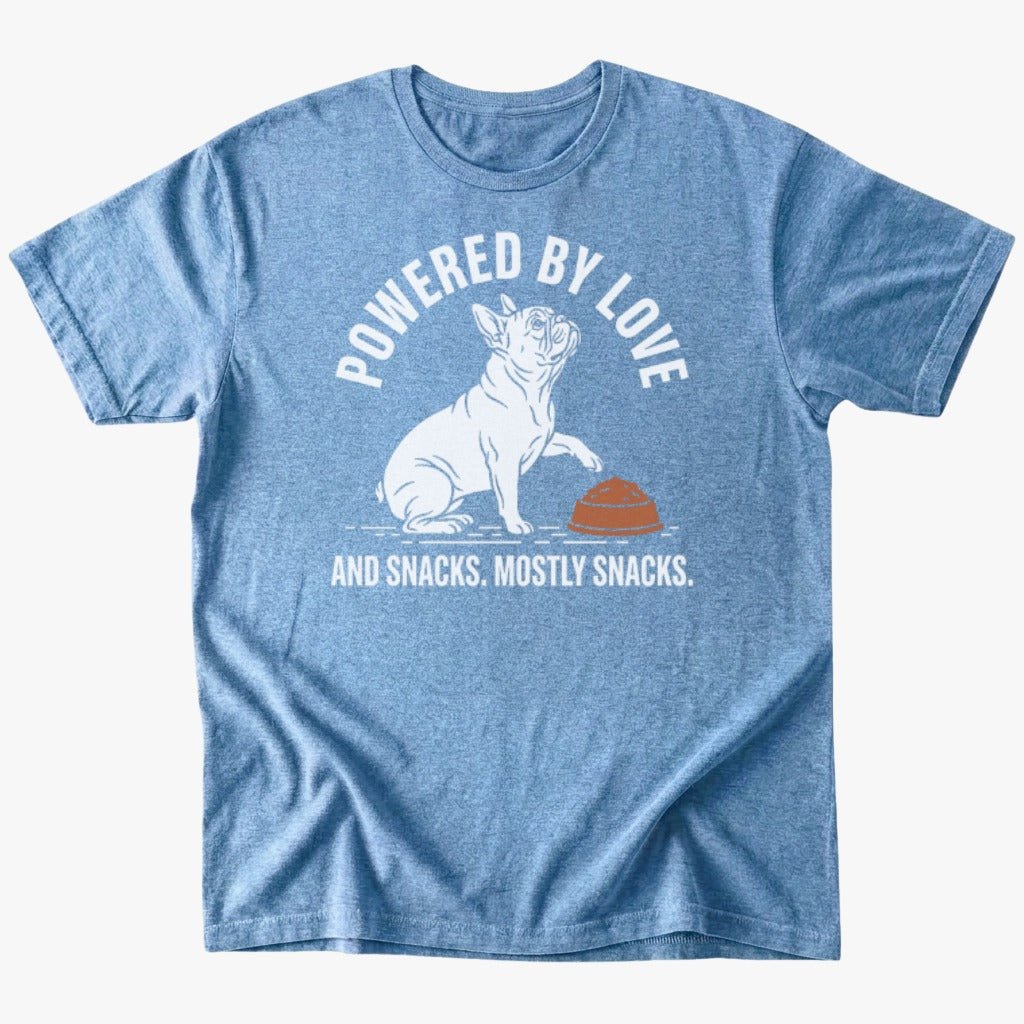 Powered by T-shirt - Heather Indigo - Heartfur