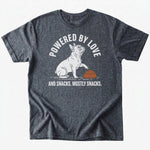 Powered by T-shirt - Dark Heather - Heartfur