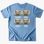 priorities T-Shirt - Heather Indigo - Heartfur