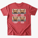 priorities T-Shirt - Heather Red - Heartfur