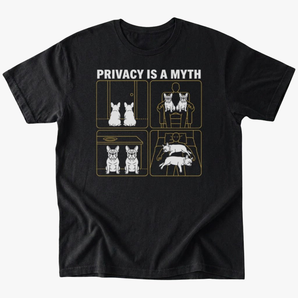 Privacy is a myth T-shirt - Black - Heartfur