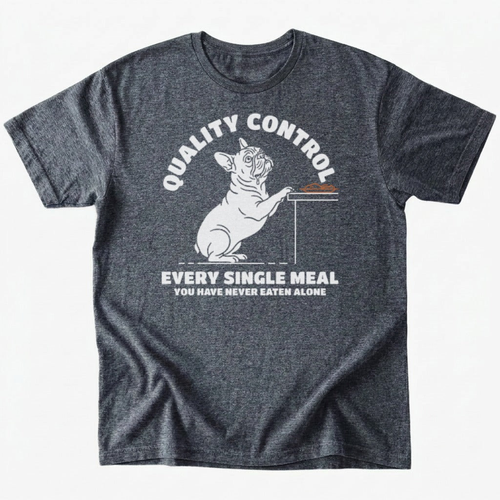 Quality Control T-shirt - Dark Heather - Heartfur