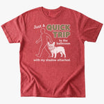 Quick trip T-shirt - Heather Red - Heartfur