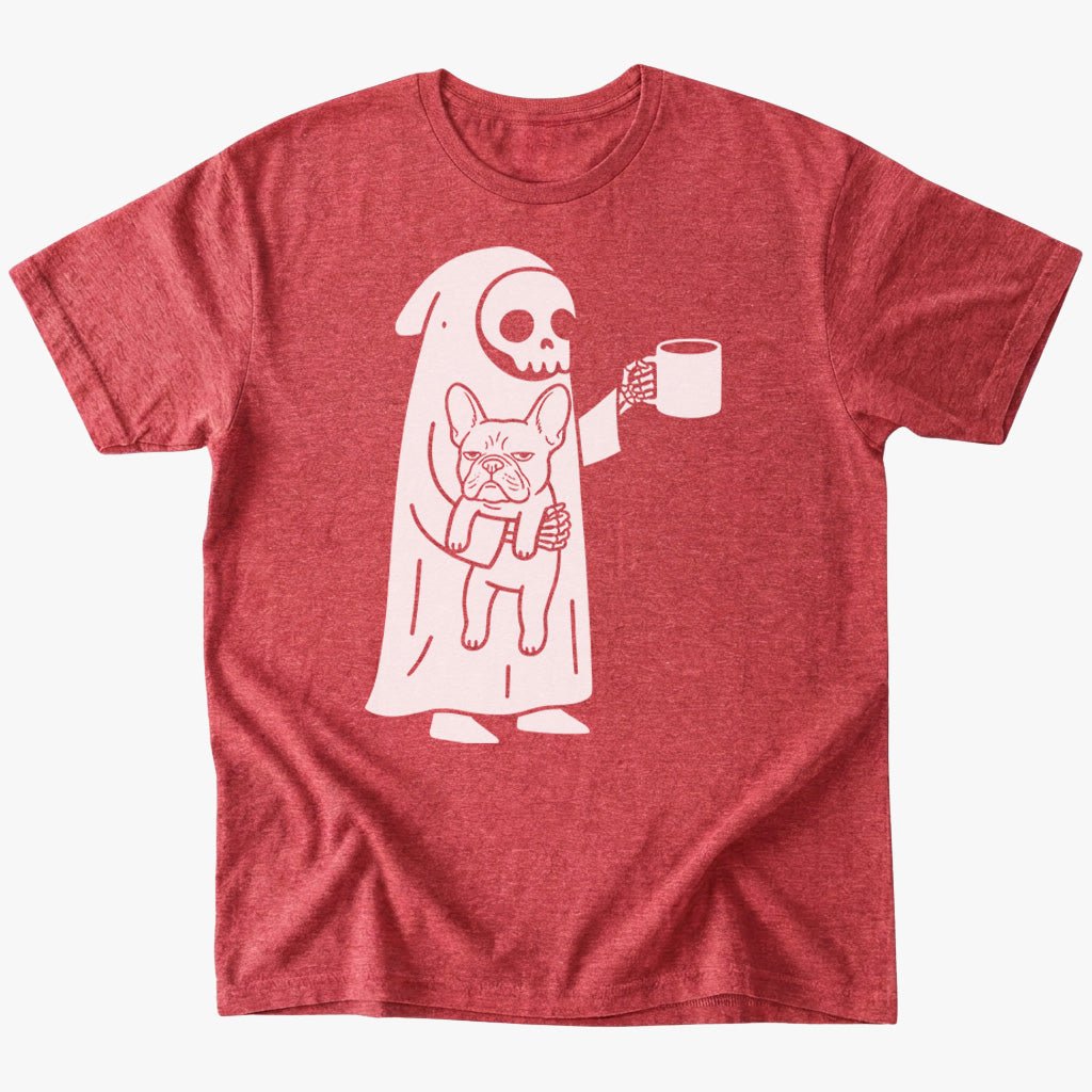 Reaper x Frenchie T-Shirt - Heather Red - Heartfur