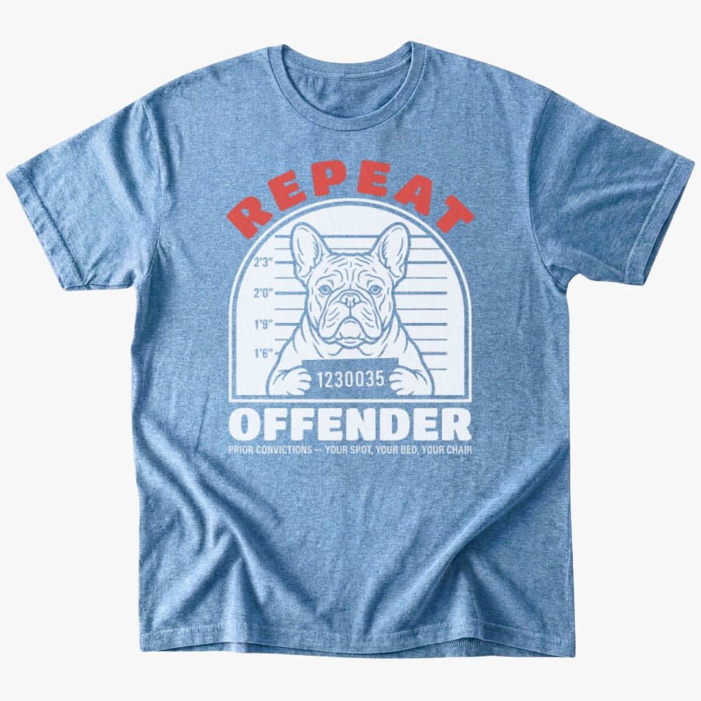 Repeat Offender T-Shirt - Heather Indigo - Heartfur