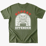 Repeat Offender T-Shirt - Military Green - Heartfur