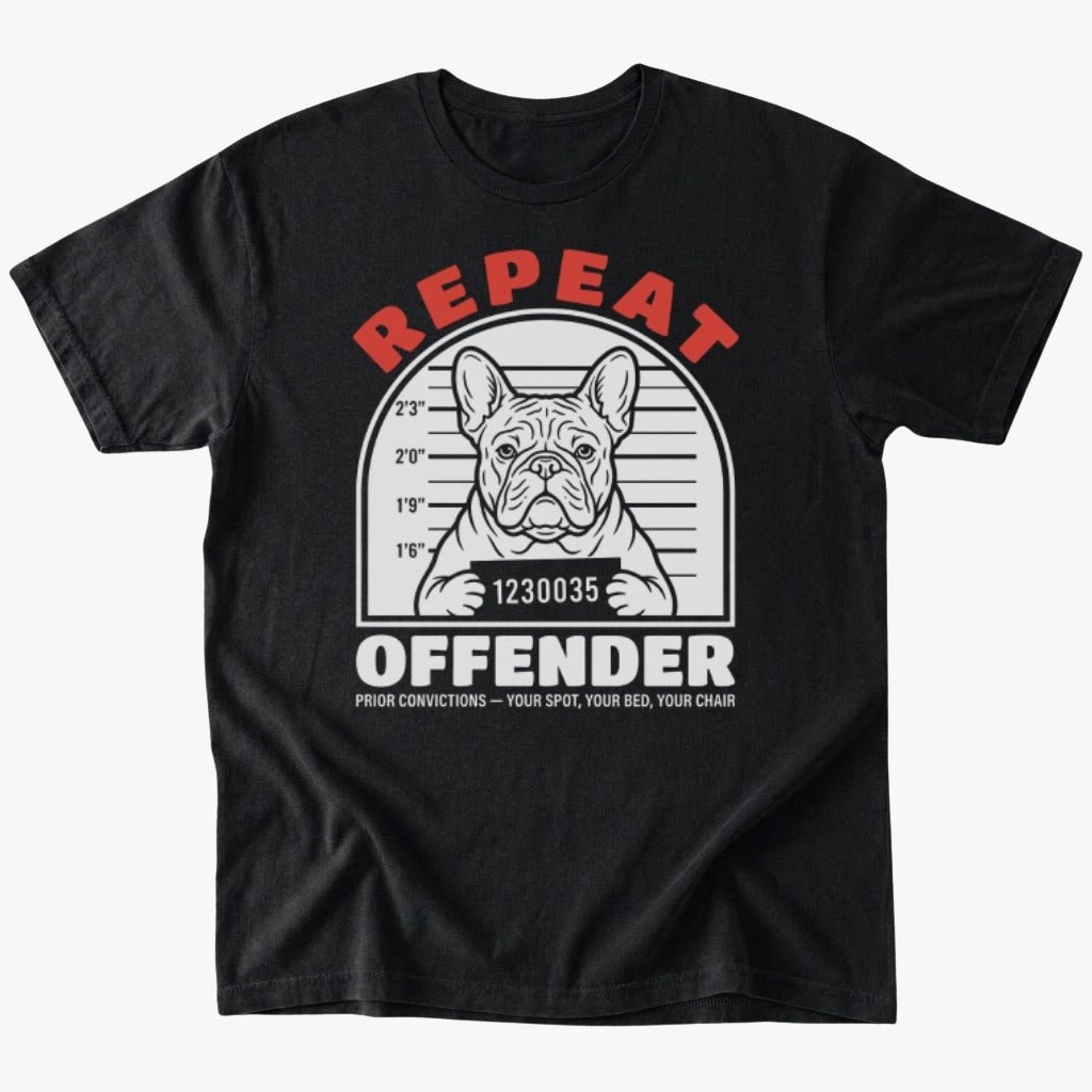 Repeat Offender T-Shirt - Black - Heartfur