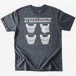 Request Granted T-shirt - Dark Heather - Heartfur