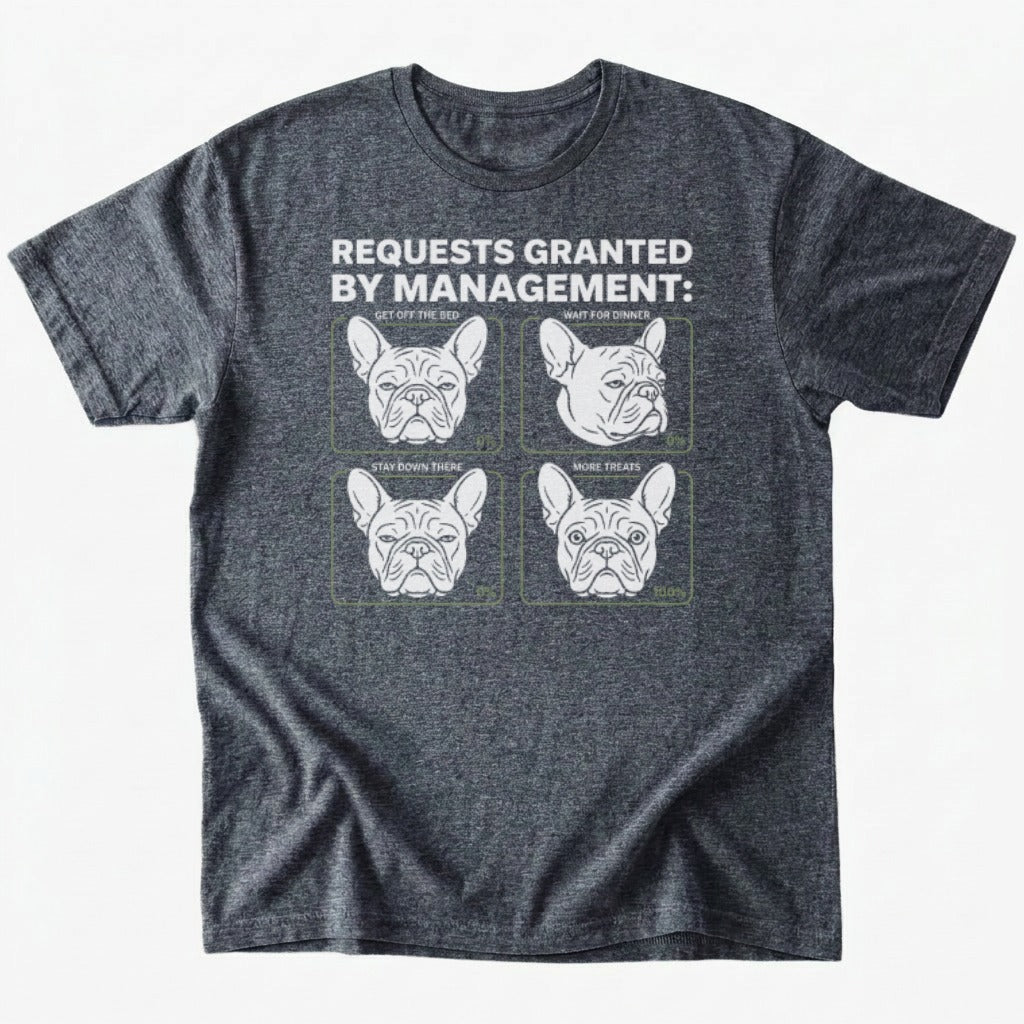 Request Granted T-shirt - Dark Heather - Heartfur