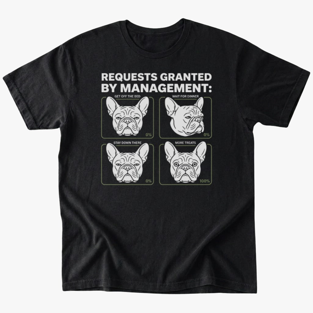Request Granted T-shirt - Black - Heartfur
