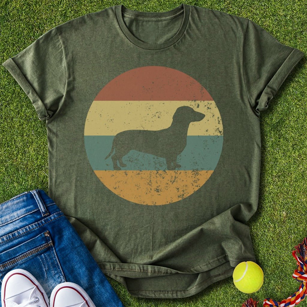 Retro Doxie T-Shirt - T-Shirt - Heartfur