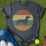Retro Doxie T-Shirt - T-Shirt - Heartfur