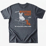 Routine Visit T-shirt - Dark Heather - Heartfur