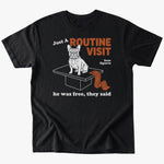 Routine Visit T-shirt - Black - Heartfur