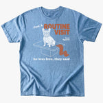 Routine Visit T-shirt - Heather Indigo - Heartfur