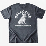 Selective Hearing T-shirt - Dark Heather - Heartfur