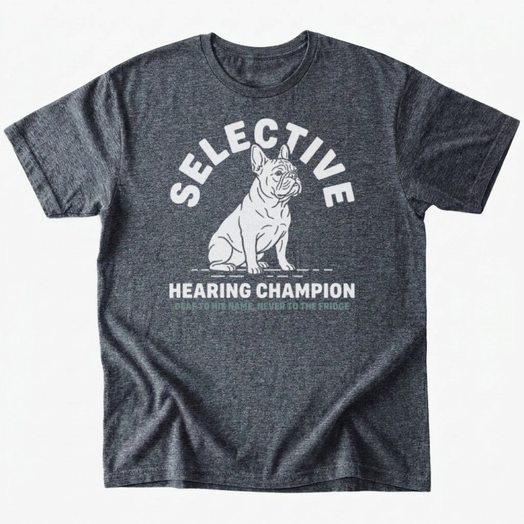 Selective Hearing T-shirt - Dark Heather - Heartfur