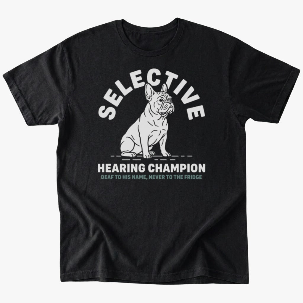 Selective Hearing T-shirt - Black - Heartfur