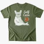 Self care T-shirt - Military Green - Heartfur