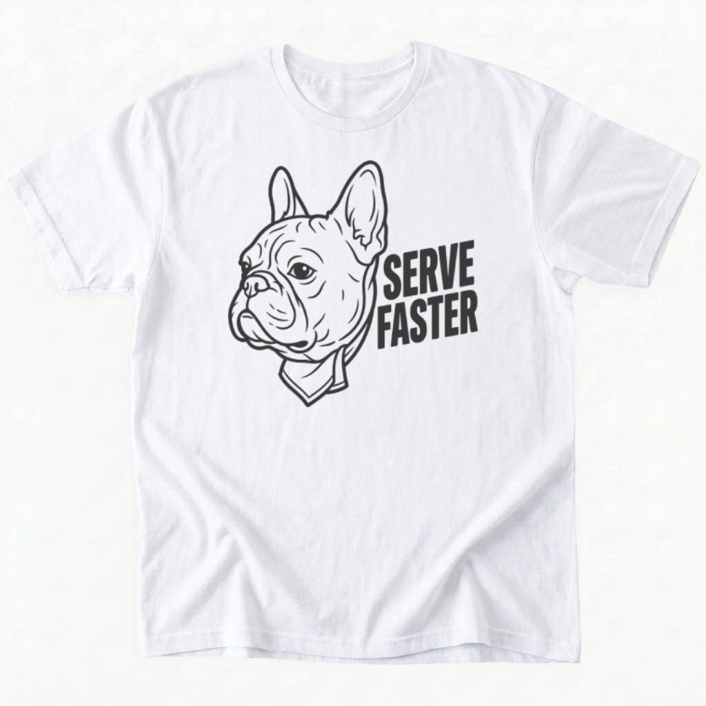 Serve Faster T-shirt - White - Heartfur