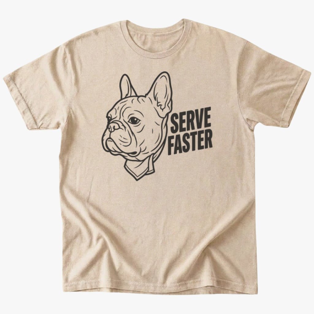 Serve Faster T-shirt - Sand - Heartfur