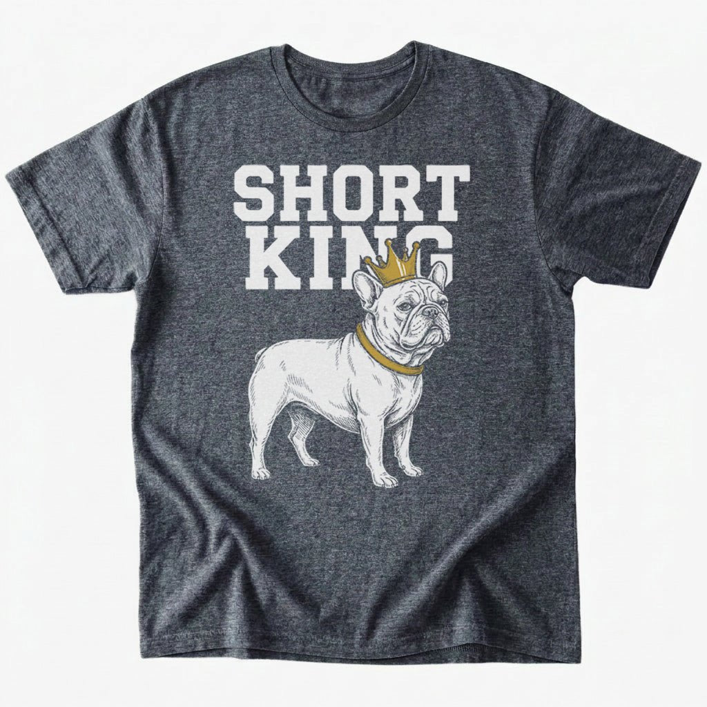 Short King T-Shirt - Dark Heather - Heartfur