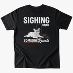 Sighing T-shirt - Black - Heartfur