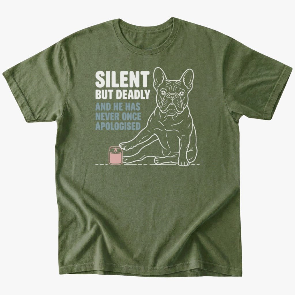 Silent but deadly T-shirt - Military Green - Heartfur