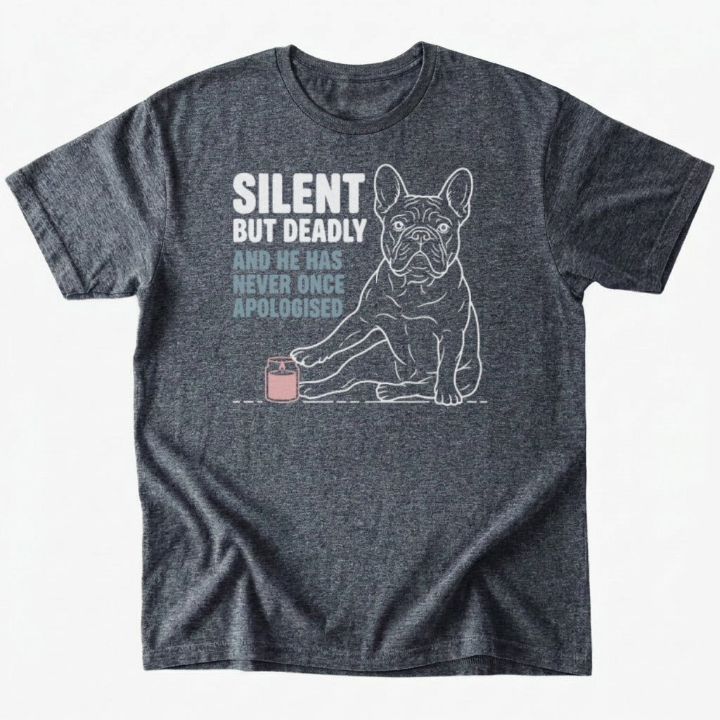 Silent but deadly T-shirt - Dark Heather - Heartfur