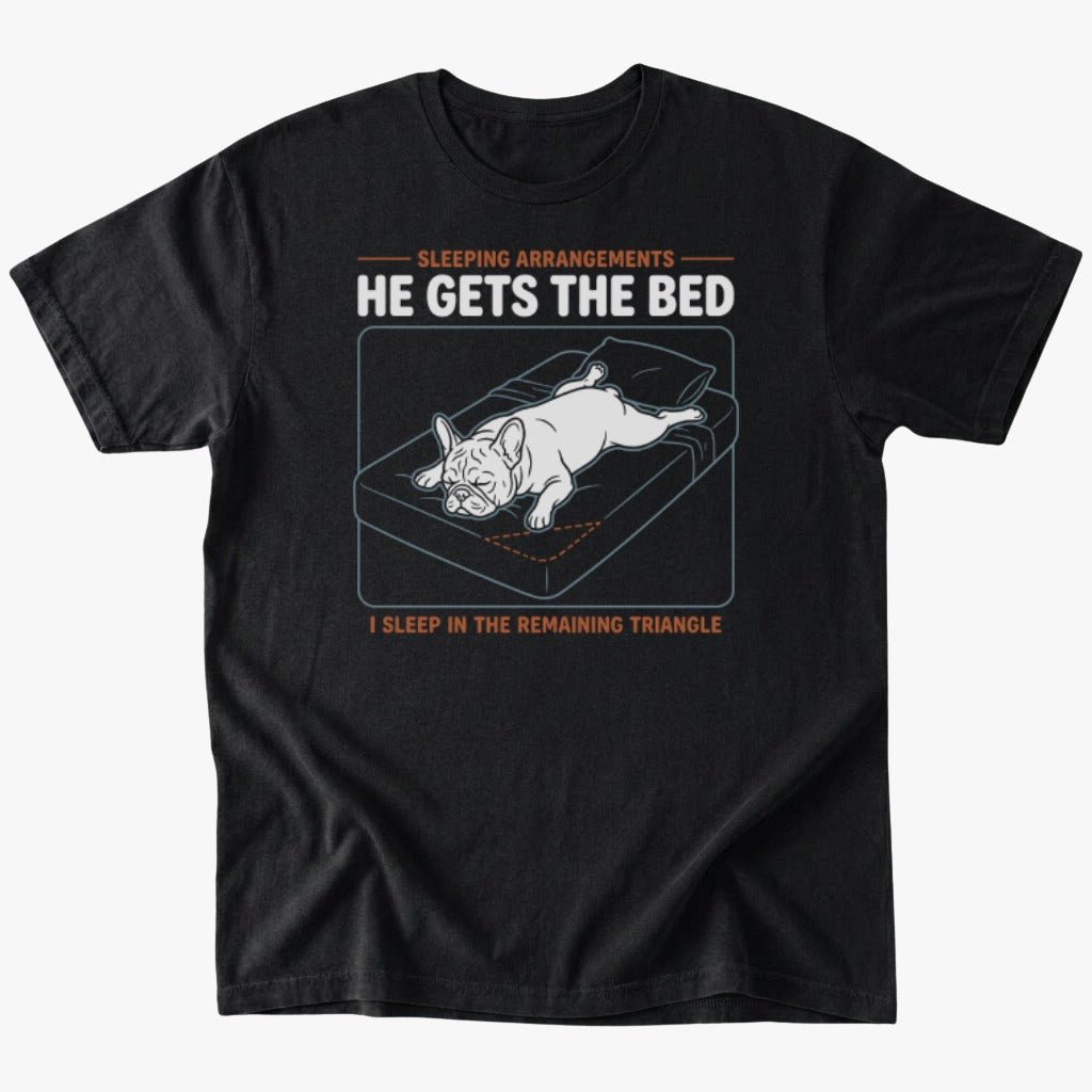 Sleep arrangements T-shirt - Black - Heartfur