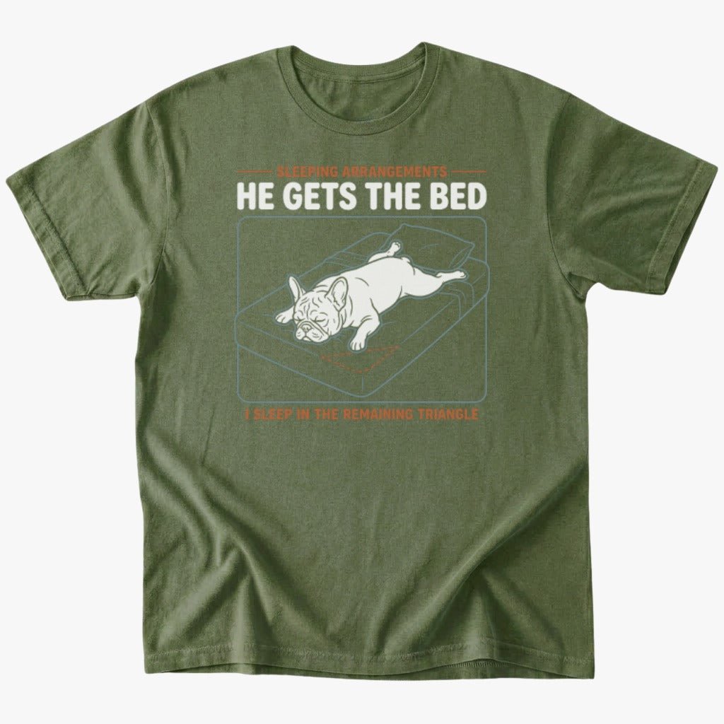 Sleep arrangements T-shirt - Military Green - Heartfur