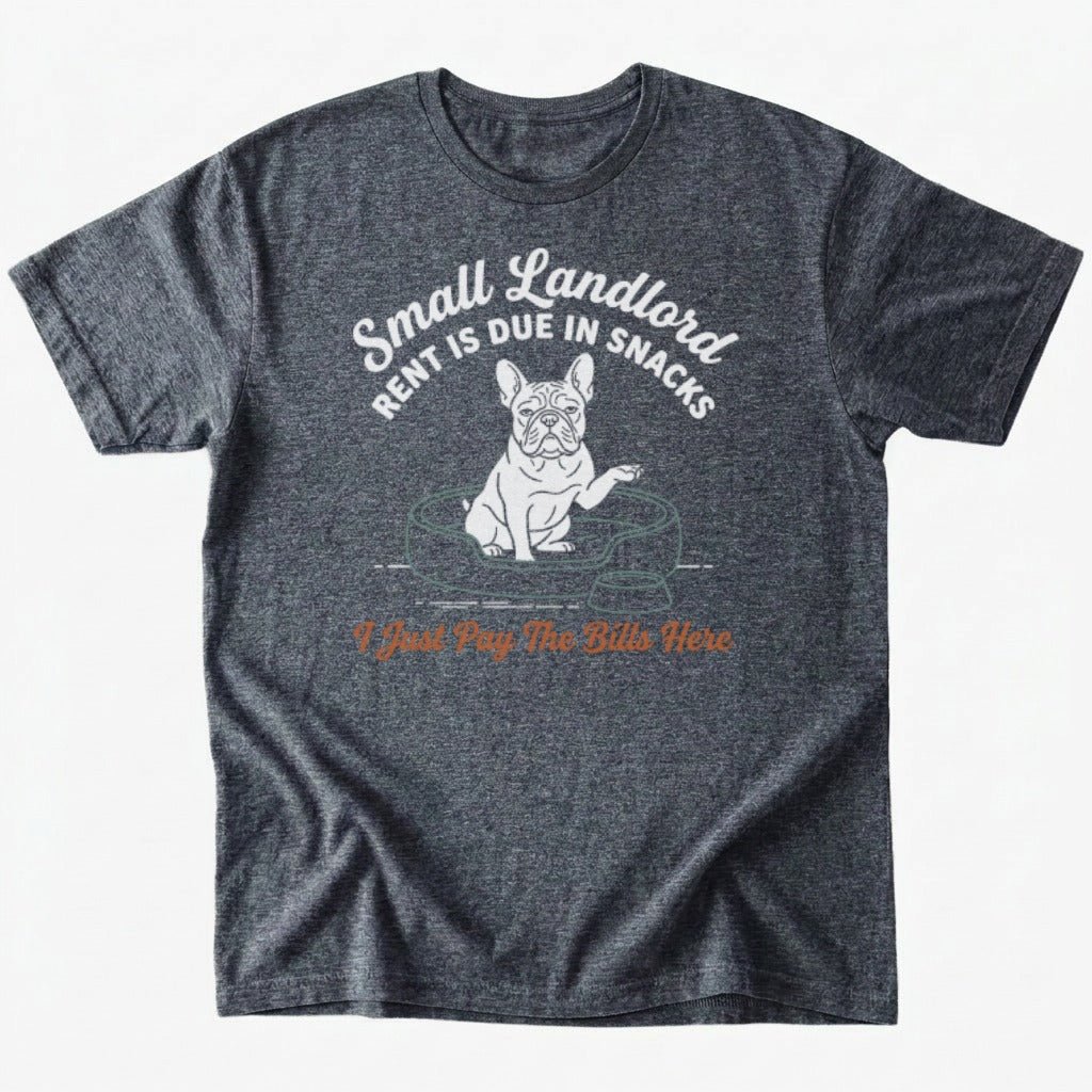 Small Landlord T-shirt - Dark Heather - Heartfur