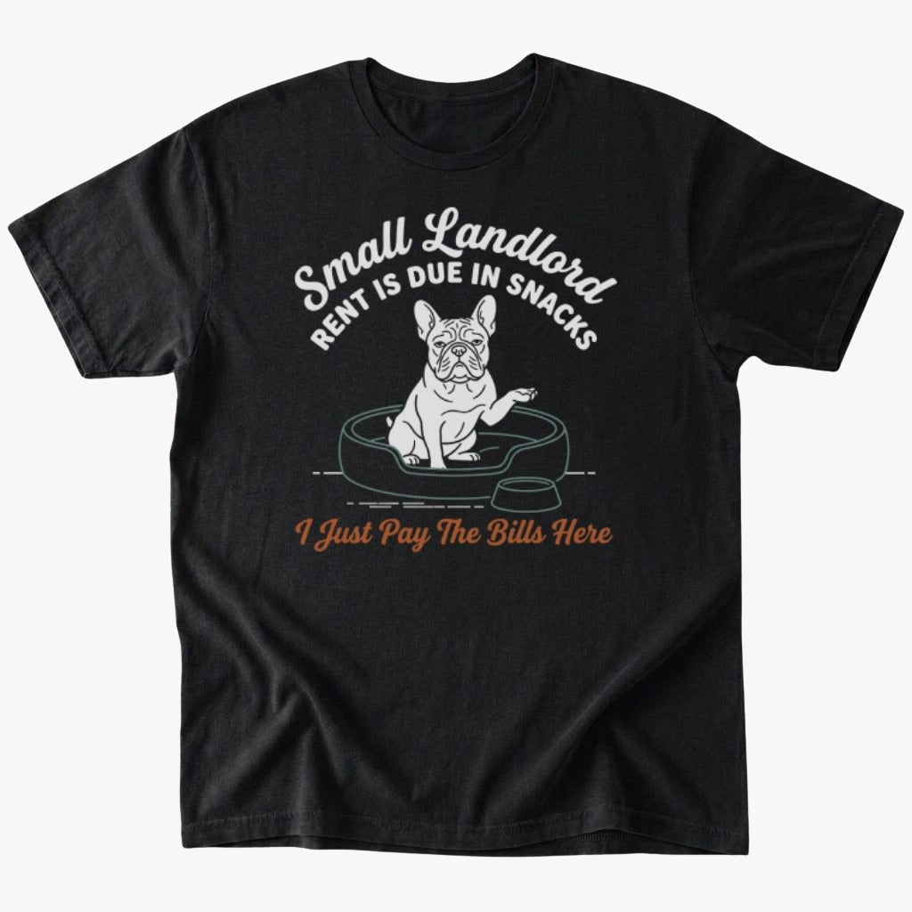 Small Landlord T-shirt - Black - Heartfur