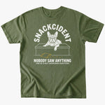 Snackcident T-shirt - Military Green - Heartfur