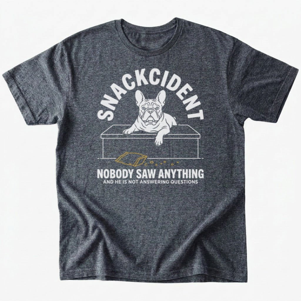 Snackcident T-shirt - Dark Heather - Heartfur