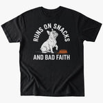 Snacks and bad faith T-shirt - Black - Heartfur
