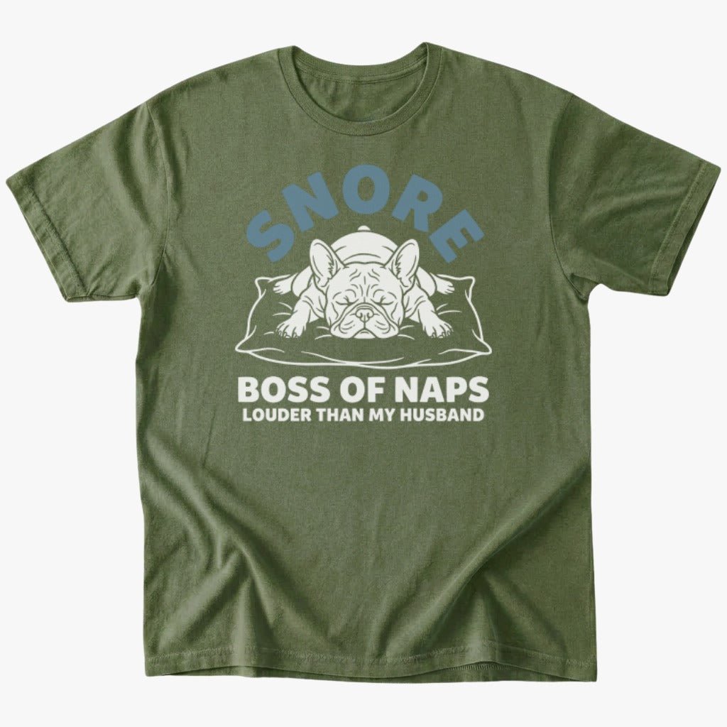 Snore T-shirt - Military Green - Heartfur