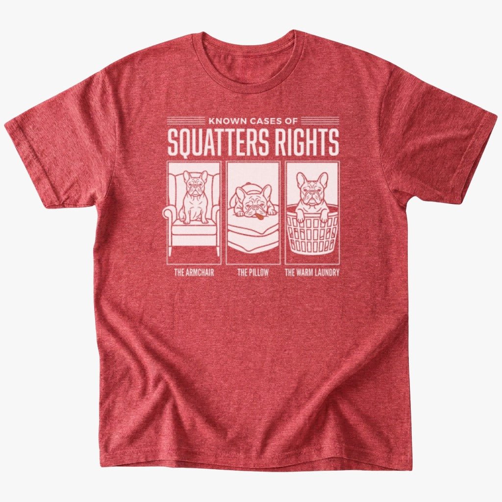 Squatters rights T-Shirt - Heather Red - Heartfur