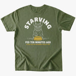 Starving T-shirt - Military Green - Heartfur